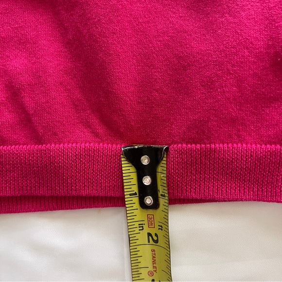 Talbots Knit Turtleneck Sweater XL Pink Barbiecore Quiet Luxury - Picture 9 of 13
